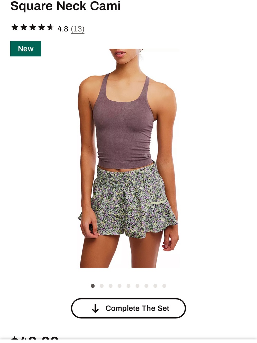 FP Movement by Free People go to smooth Square Neck cami